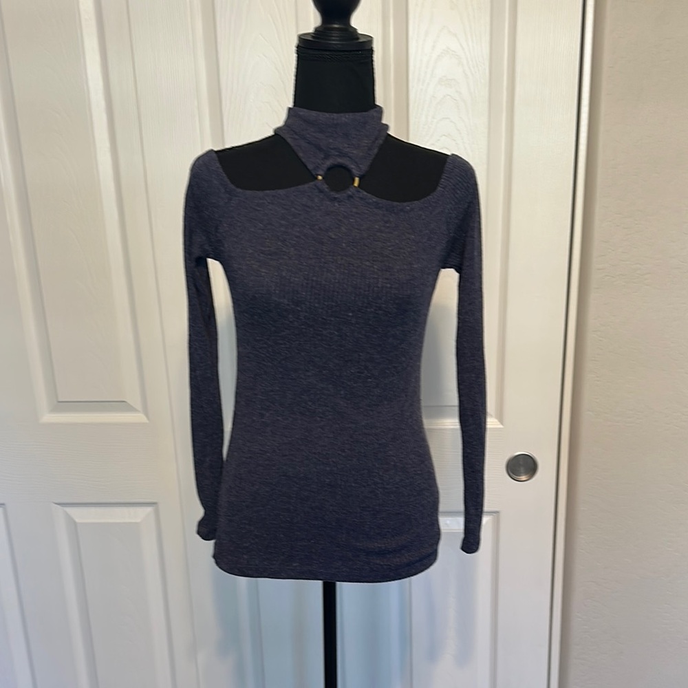 VENUS Purple Long Sleeve sweater Top Sm